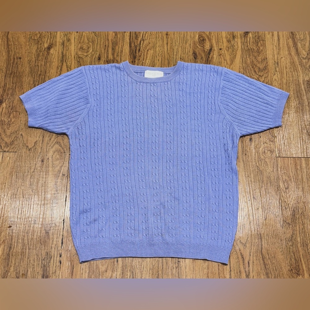 Vintage,Brand,Casual Corner,Women’s,Knit,Lavender Purple,T-Shirt,Size Large